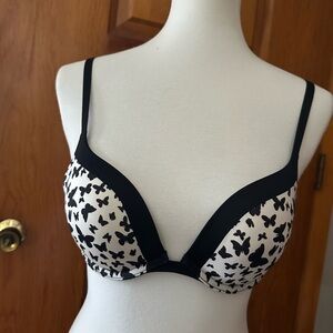 Victoria's Secret Black and White Butterfly Bra